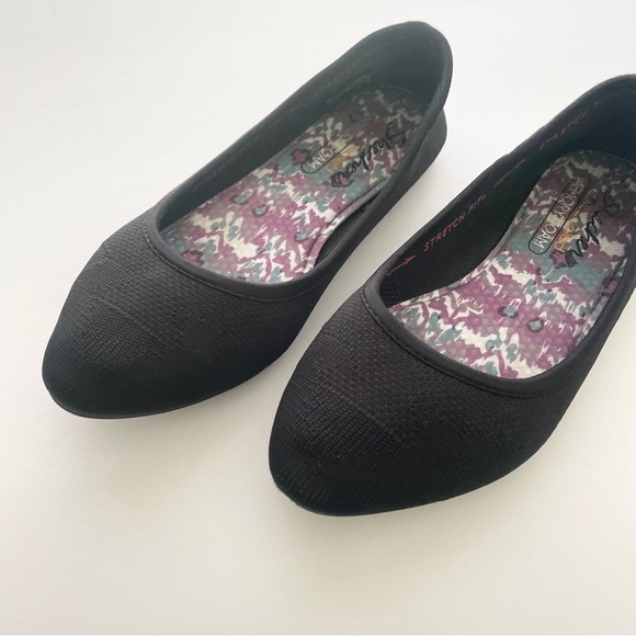 Skechers Cleo Air Cooled Black Memory Foam Flats Black Women’s Size 7 - Picture 3 of 6